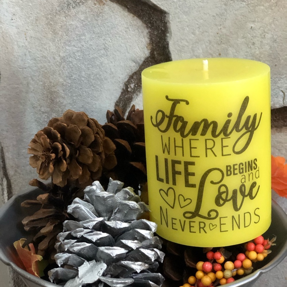 Scented Personalized Candle
